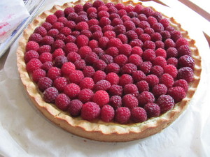 tarte framboises