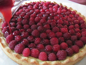 tarte framboises