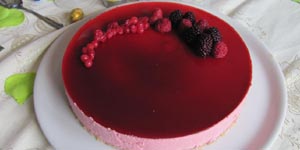 Entremets framboises