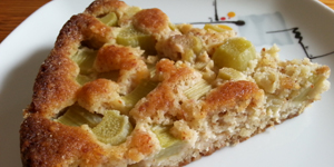 GÃ¢teau amande rhubarbe